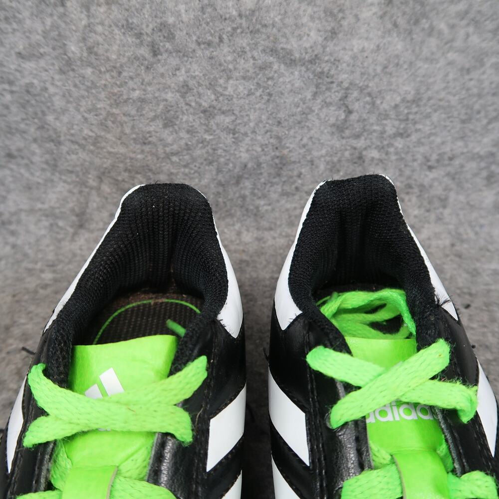 Adidas Shoes Kids 11 Sport Cleats Soccer Football Goletto FG Black White Green - Picture 3 of 11